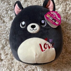 Squishmallow 8” George the Terrier dog w/ hearts. Valentine’s Day 2021